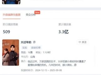 九州X小红书转战新领域，播放破百万，微短剧开始走向社会议题！