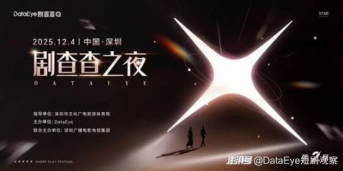 80+微短剧明星齐聚鹏城！第二届 DataEye剧查查之夜12月4日深圳启幕